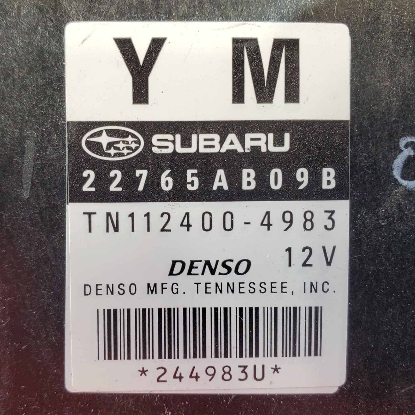 Subaru Legacy 2010 2011  2.5L Engine Computer Control Module ECM 22765AB09B