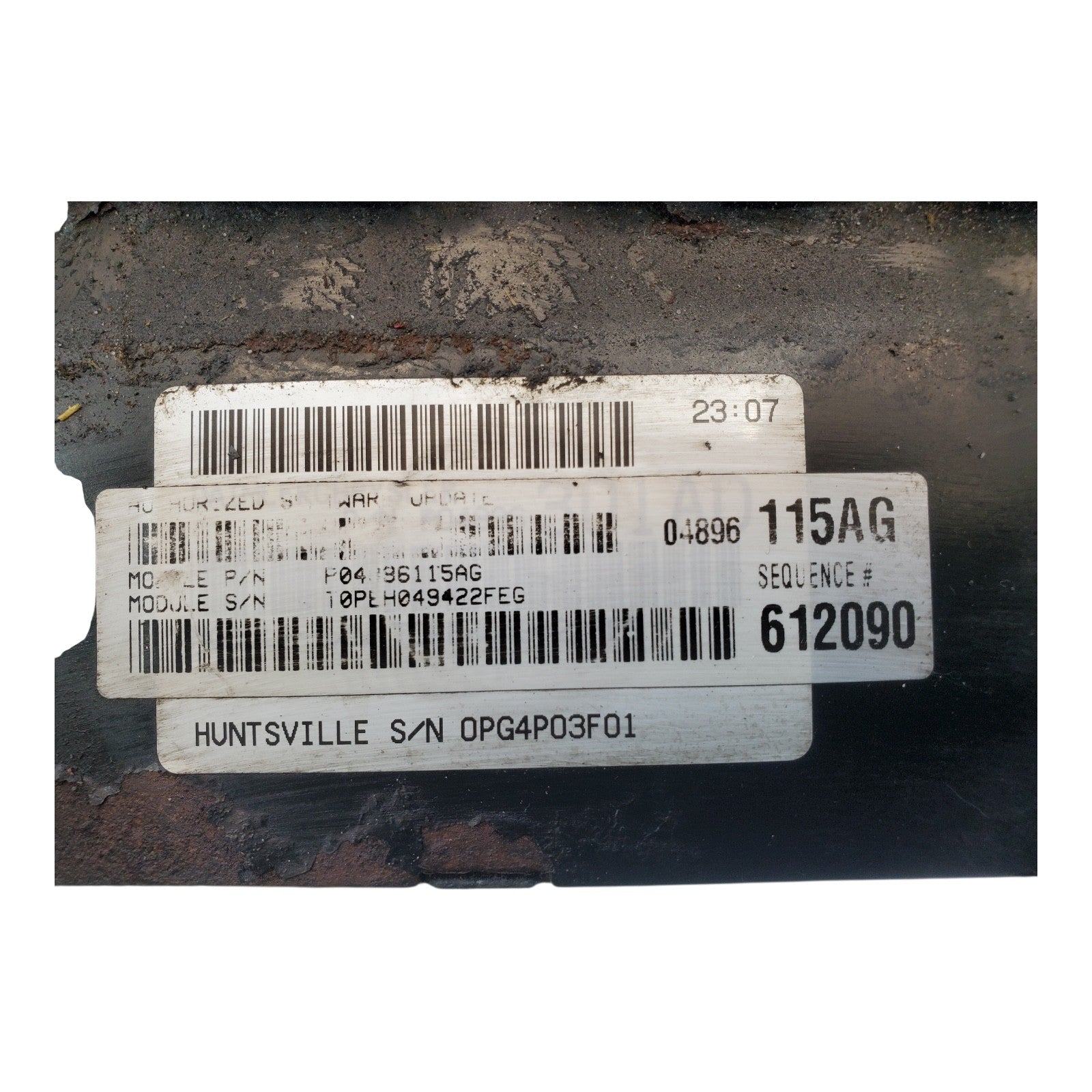 04 STRATUS ENGINE ECM ELECTRONIC CONTROL MODULE 2.4L AT P04896115AG 04896115AG