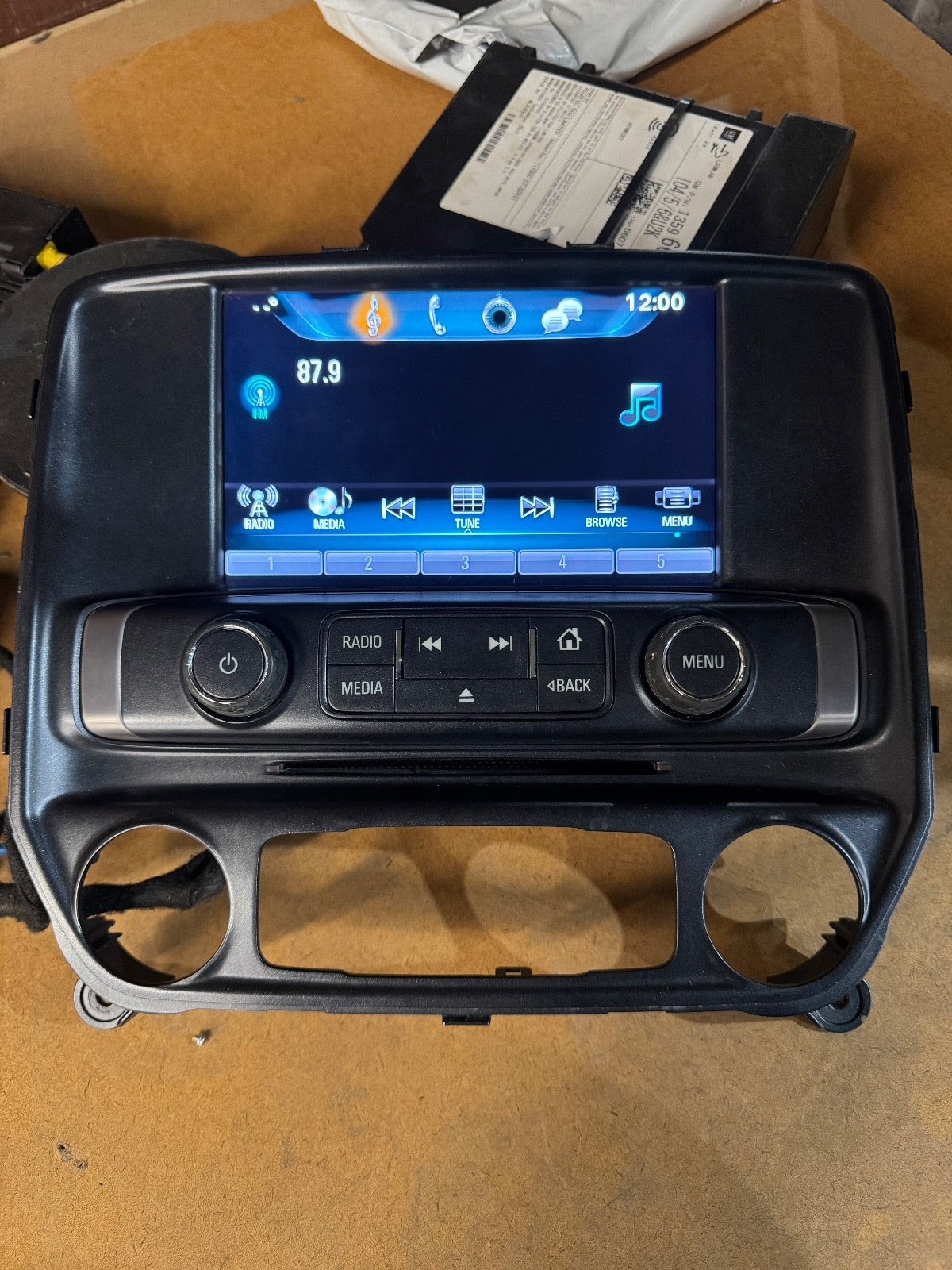 OEM 2014-2015 GMC Sierra 1500 Radio Display Screen With Control Panel 23176315