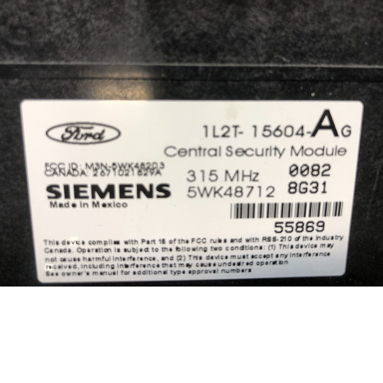 ✅ 02 FORD EXPLORER REMOTE KEYLESS ENTRY MODULE 1L2T-14B207-AG