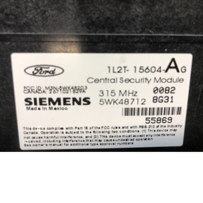 ✅ 02 FORD EXPLORER REMOTE KEYLESS ENTRY MODULE 1L2T-14B207-AG