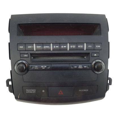 2007 - 2010 Mitsubishi Outlander Radio Face Plate Control Panel (OEM) 8002A073XA