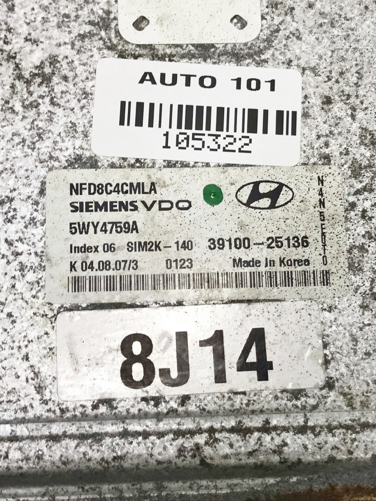 ✅ 2006 2007 2008 HYUNDAI SONATA 2.4L A/T ENGINE COMPUTER ECU ECM 39100-25136 OEM