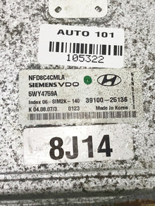 ✅ 2006 2007 2008 HYUNDAI SONATA 2.4L A/T ENGINE COMPUTER ECU ECM 39100-25136 OEM