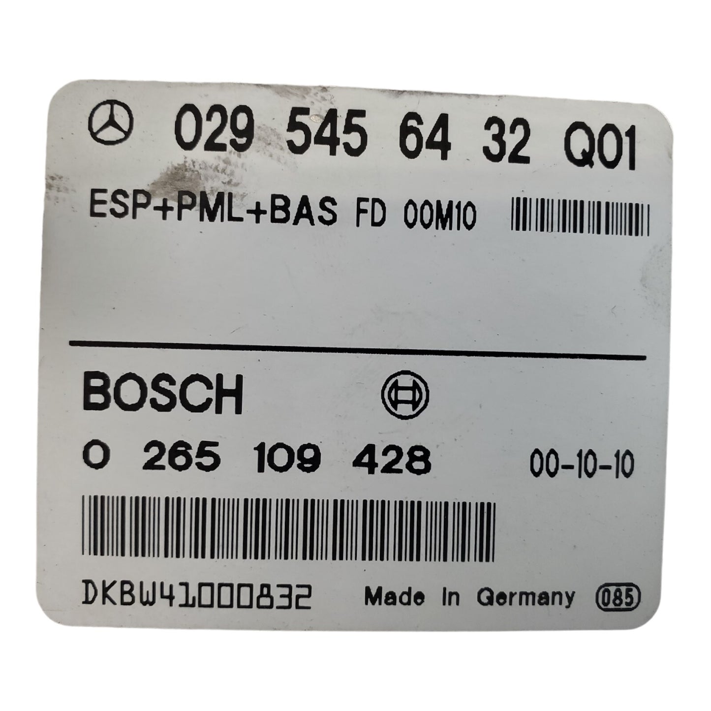 ✅ 01 Mercedes E320 ABS Control Module 029 545 64 32