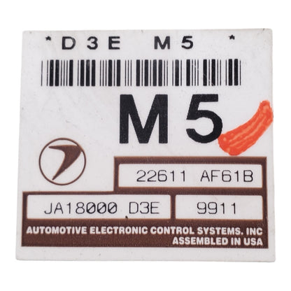 00 Subaru Legacy Outback Computer Control Module 22611 AF61B 2.5L ECM ECU PCM