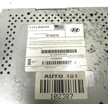 08-10 HYUNDAI SONATA RADIO SATELLITE MODULE 96210-0A100