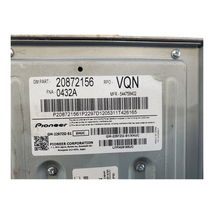 OEM Radio For Equinox Amplifier 20872156
