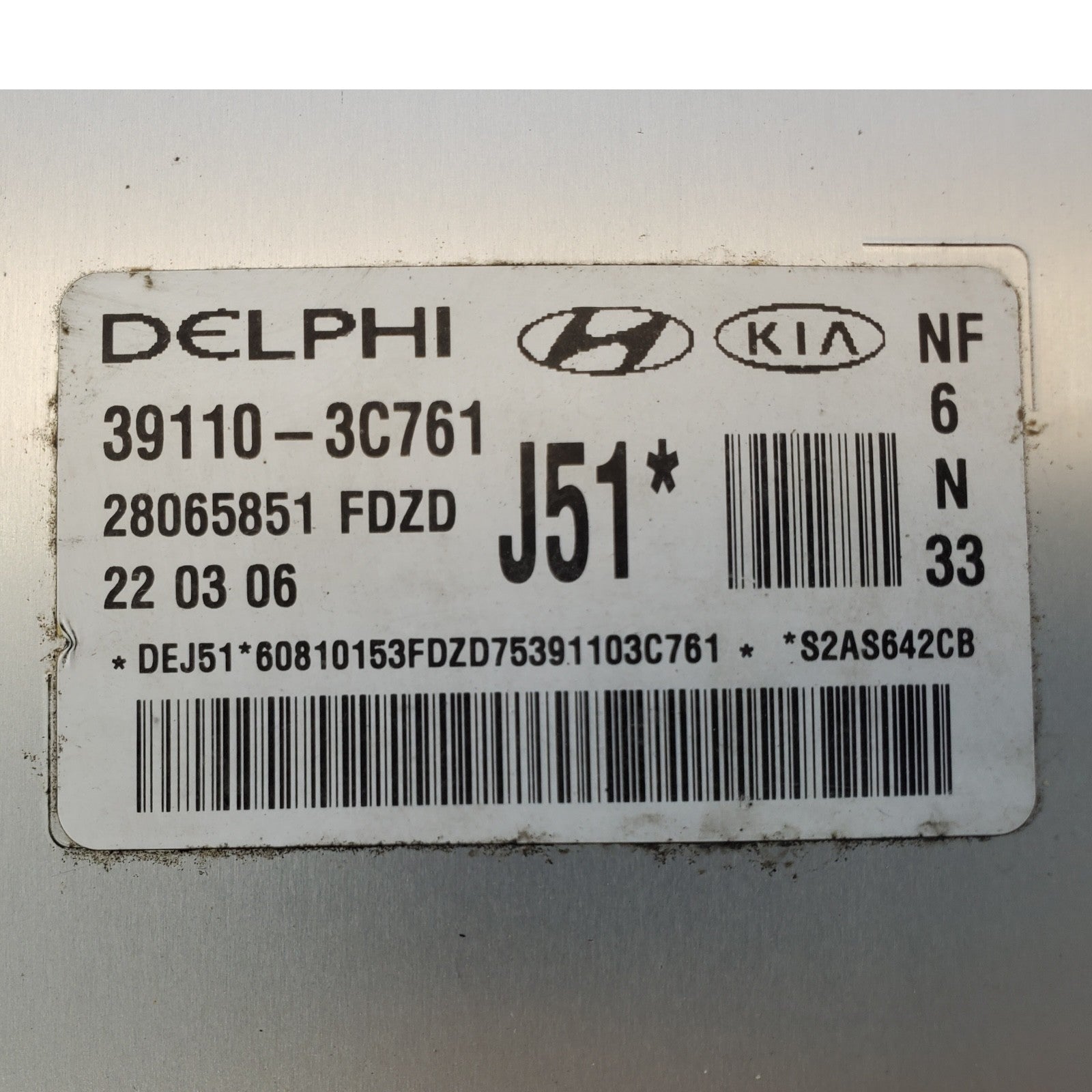 Engine ECM Control Module 3.3L Fits 06-08 SONATA 39110-3C761 391103C761