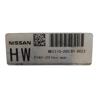 ✅2009 09 Nissan Altima MEC110-260 B1 Computer Engine Control ECU ECM EBX Module