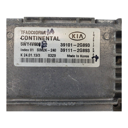 2013 Kia Optima Engine Computer Control Module 39101-2G893 OEM
