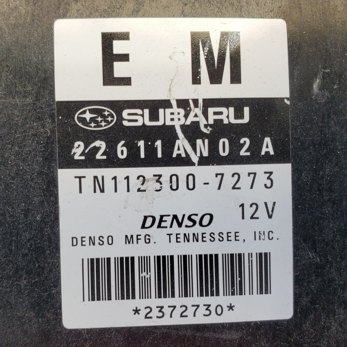 2008-2009 Legacy 22611AN02A Computer Brain Engine Control ECU ECM PCM Module