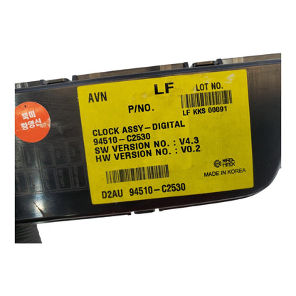 15-17 HYUNDAI SONATA CLOCK RADIO CONTROL ASSEMBLY OEM 94510-C2530