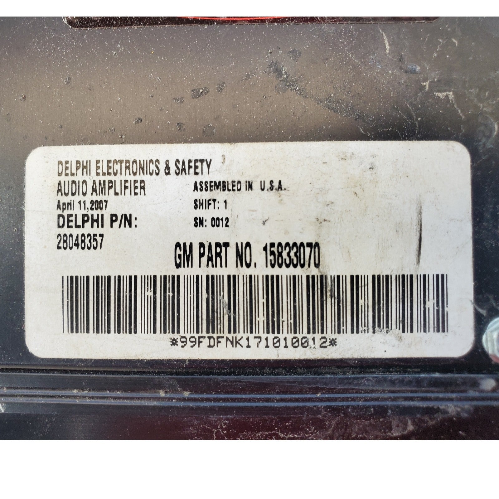 2006-2009 Pontiac G6 OEM Monsoon Amplifier - GM 15833070 - DELPHI 28127731