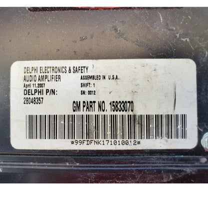 2006-2009 Pontiac G6 OEM Monsoon Amplifier - GM 15833070 - DELPHI 28127731