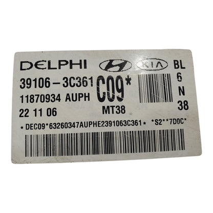 Engine ECM Control Module AT Fits 2007 07 KIA SORENTO 39106-3C361 391063C361