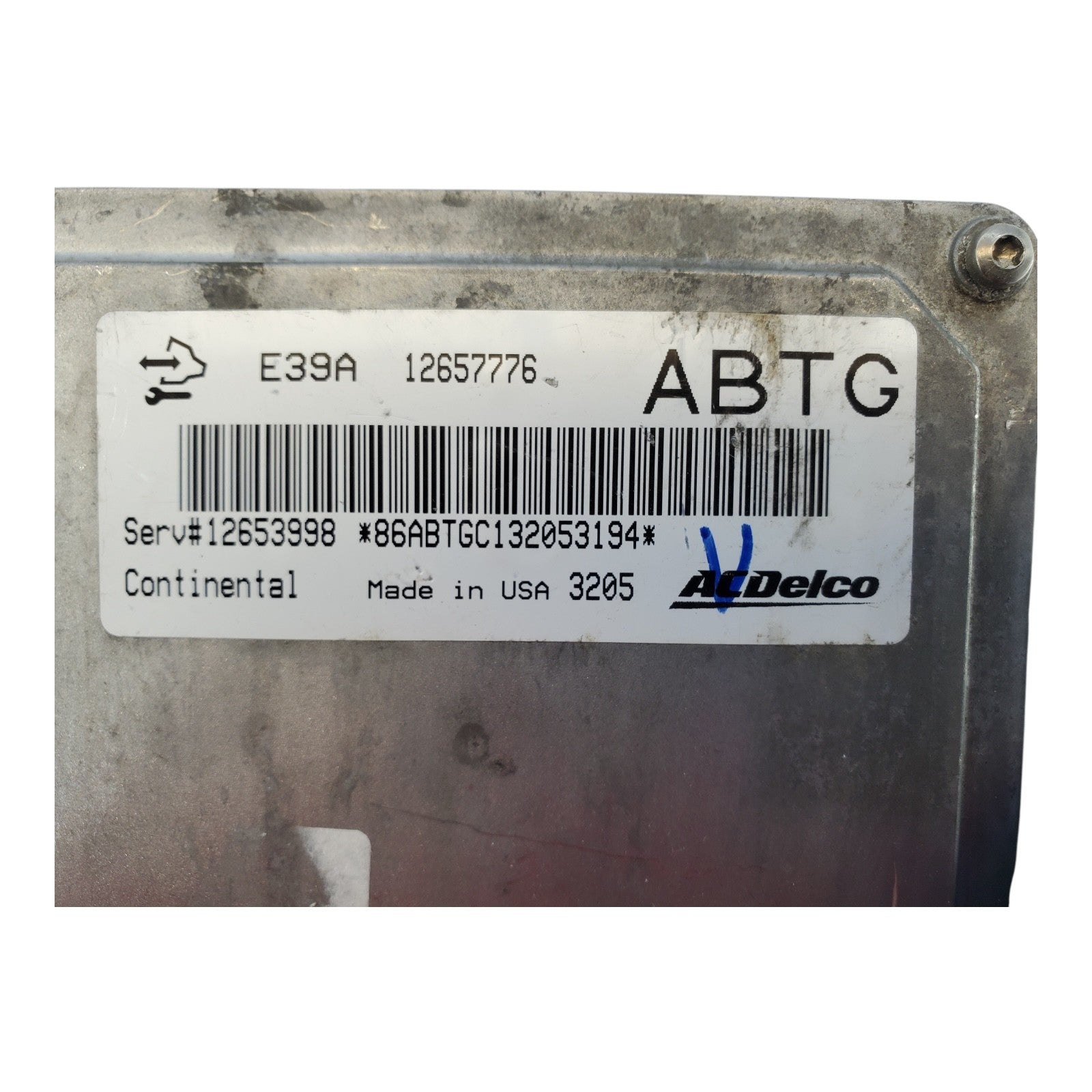 GM Engine Computer Brain Engine Control  Module ECM ECU EBX 12657776 ABTG
