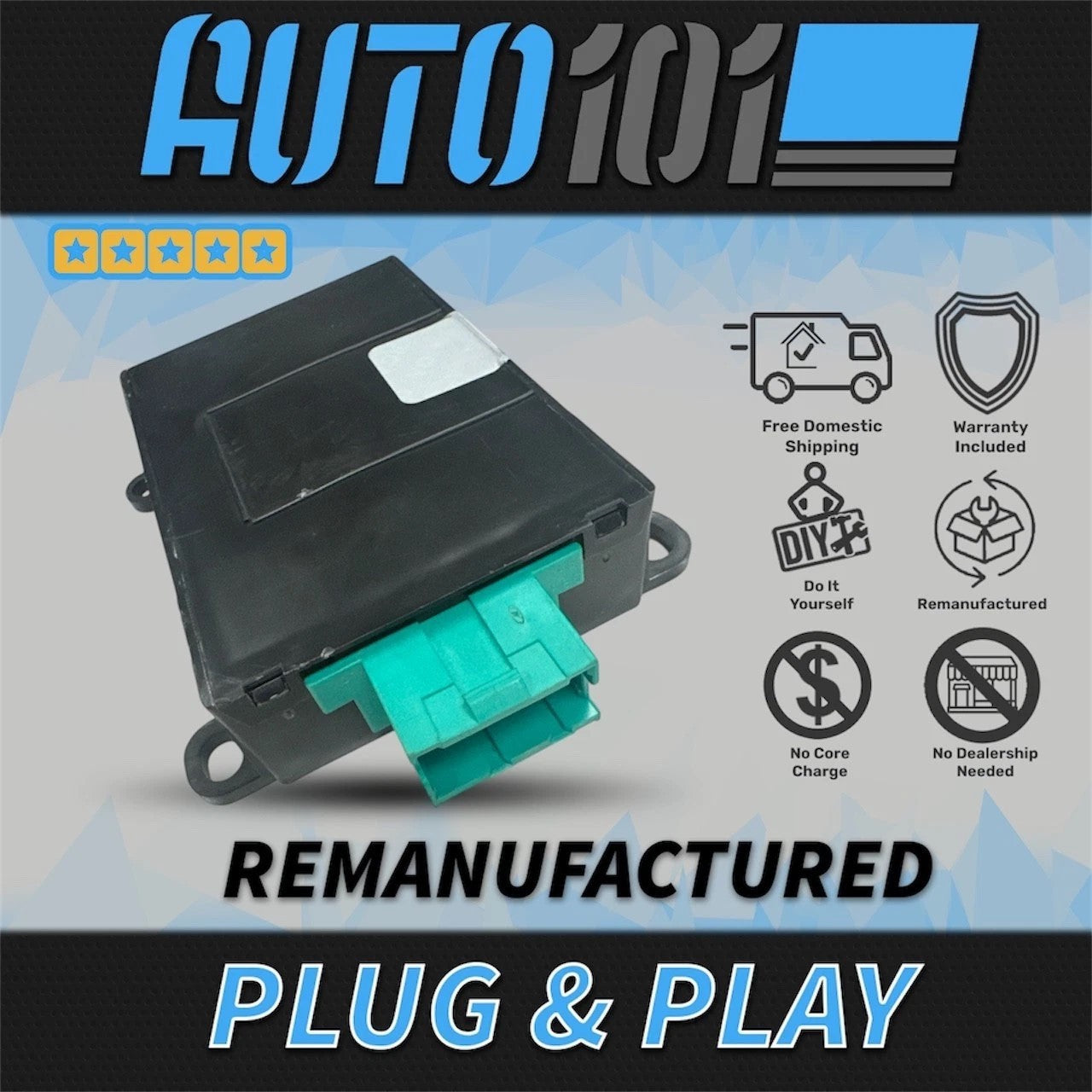 Remanufactured 1995-1999, 1993 Buick Riviera Theft Deterrent Module 88964942 GM