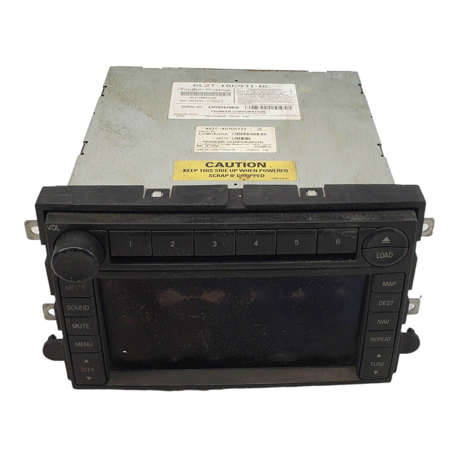 06-09 Ford Explorer Radio CD Navigation Display Screen 6L2T-18K931-BC OEM