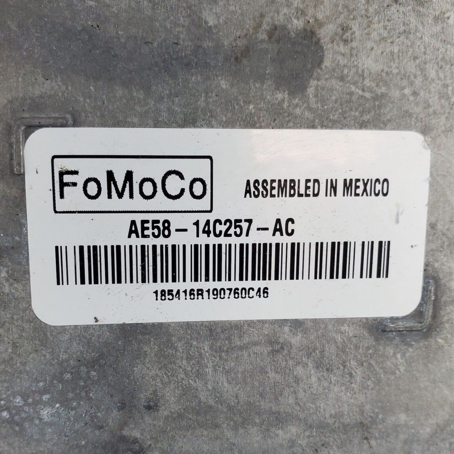 2010 - 2012 FORD FUSION HYBRID ENGINE COMPUTER MODULE ECM AE58-14C257-AC