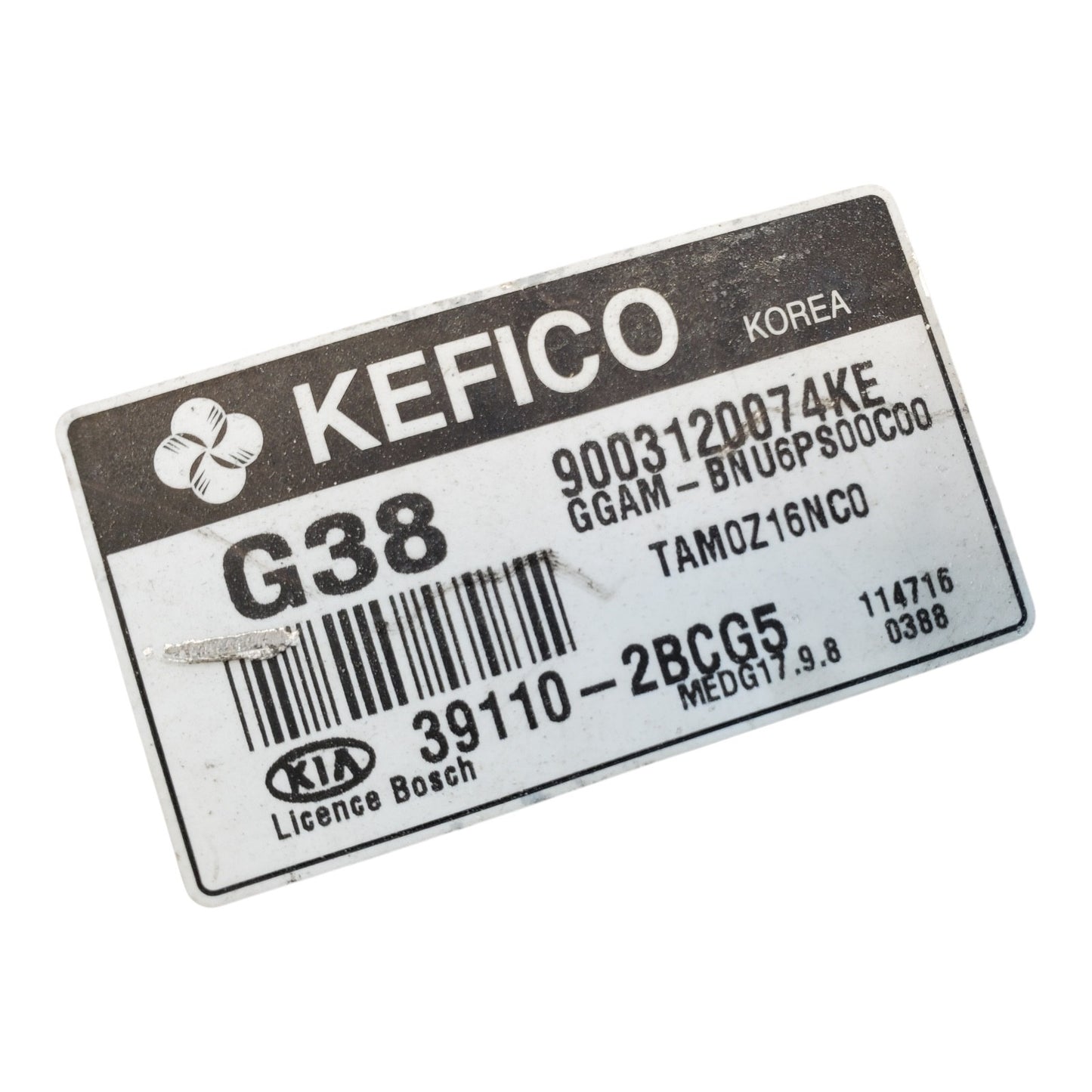 12 13 Kia Soul 1.6L 39110-2BCG5 Computer Brain Engine Control ECU ECM EBX Module