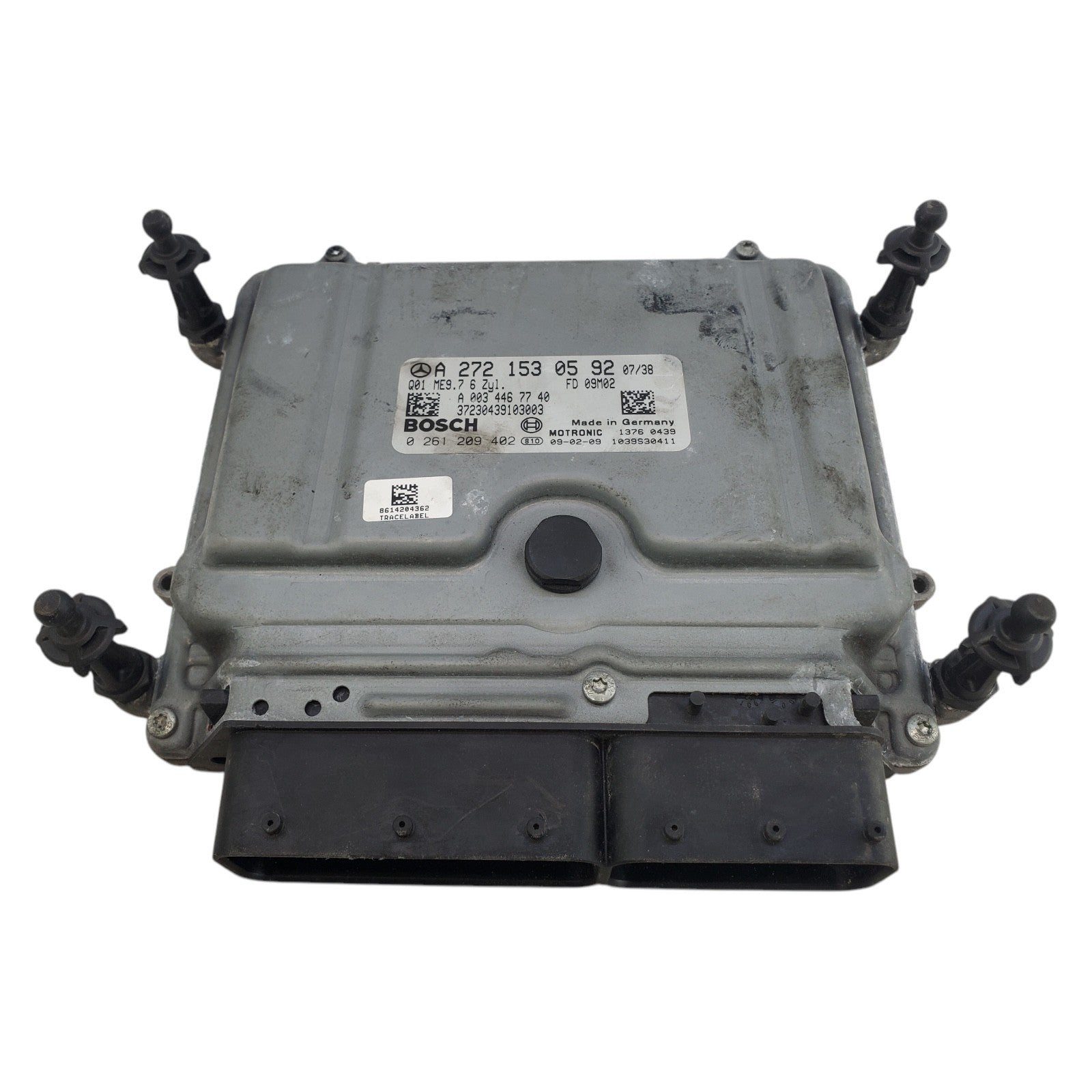 08-11 MERCEDES C CLASS ECM ECU ENGINE MODULE PCM BOSCH 0261209402 A2721530592