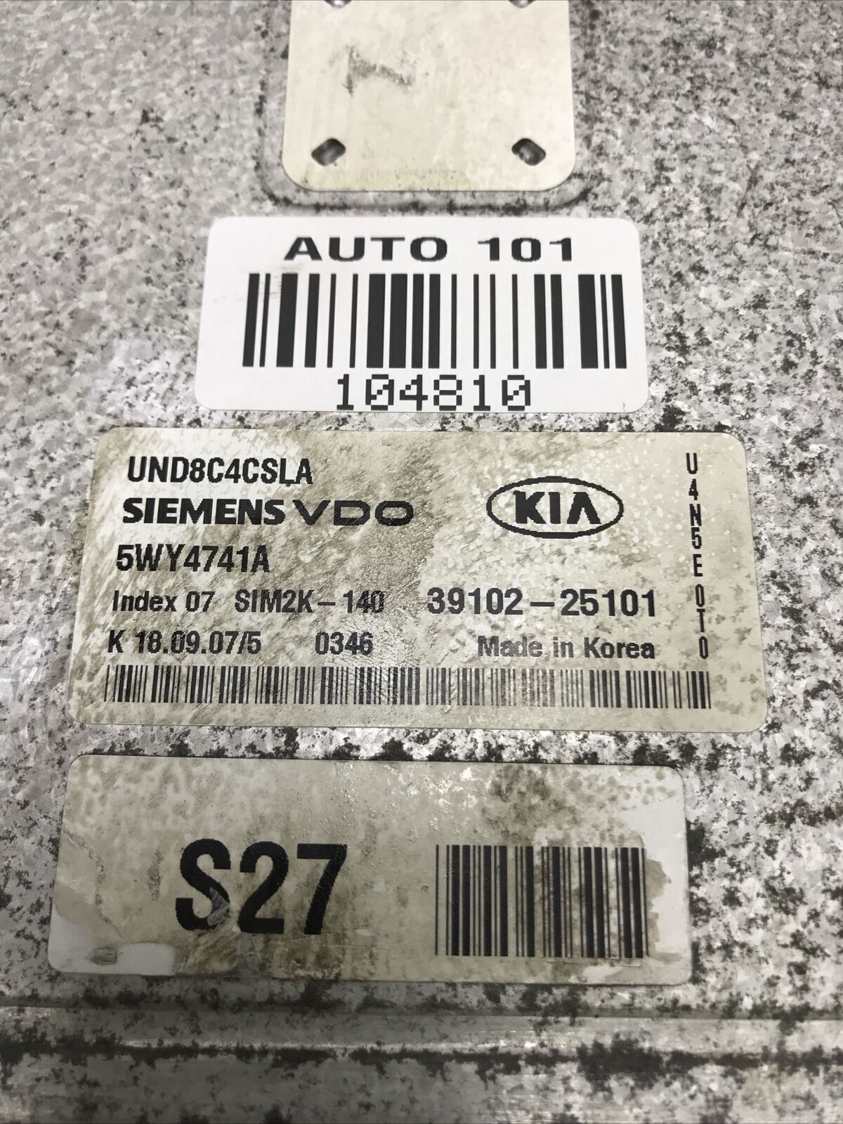 Engine ECM Control Module 2.4L Fits 07-08 RONDO 39102-25101 3910225101