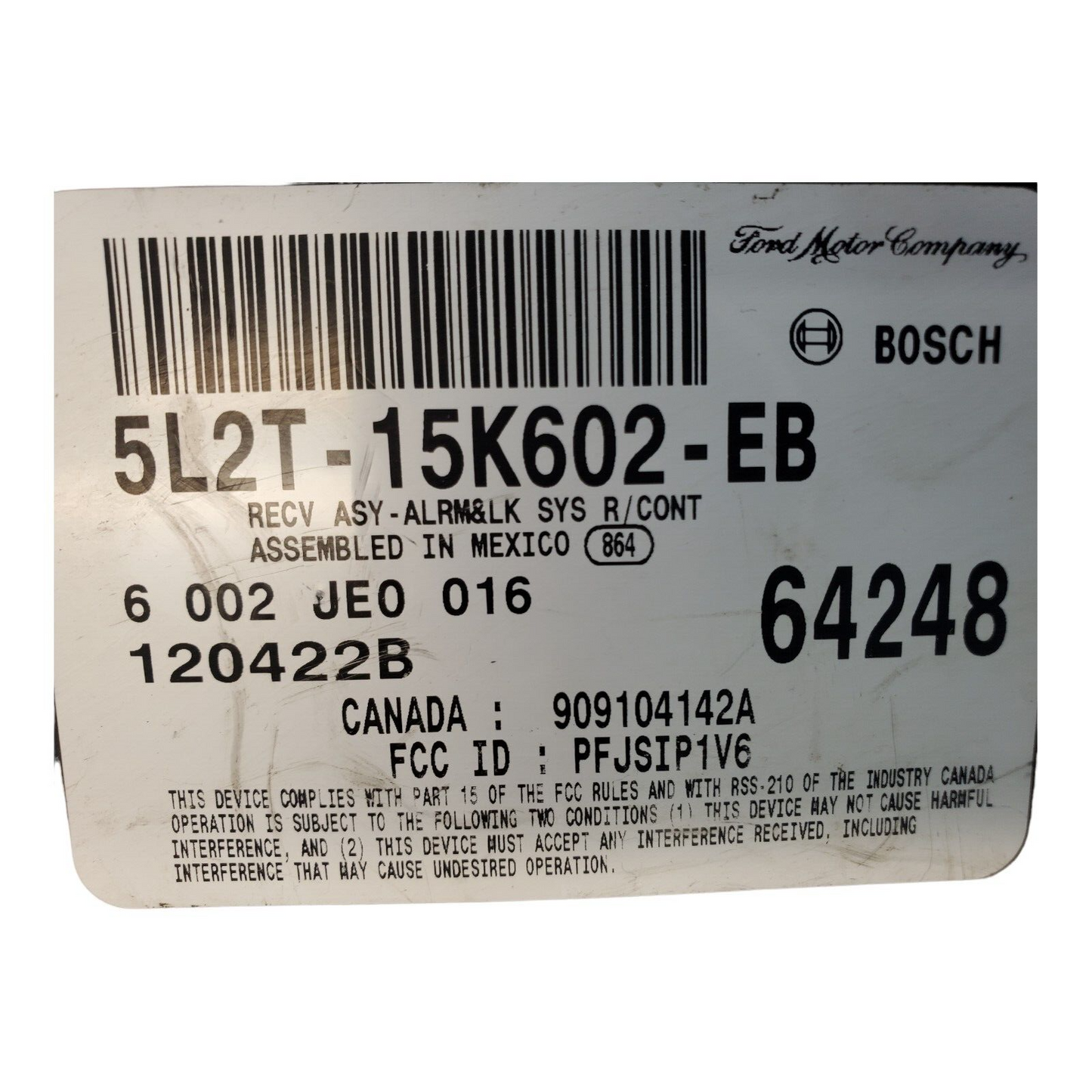 ✅05 FORD EXPLORER Anti Theft Keyless Entry Module 5L2T-15K602-EB OEM