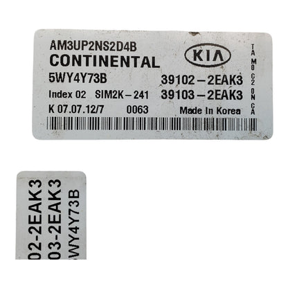 2012-13 KIA SOUL 2.0L ECU ECM Computer Engine Control Module PCM 39102-2EAK3 OEM