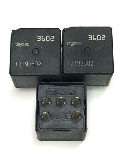 ✅ (Lot of 3) GM fans Tyco 5 Pins Relay 12913602 3602 OEM