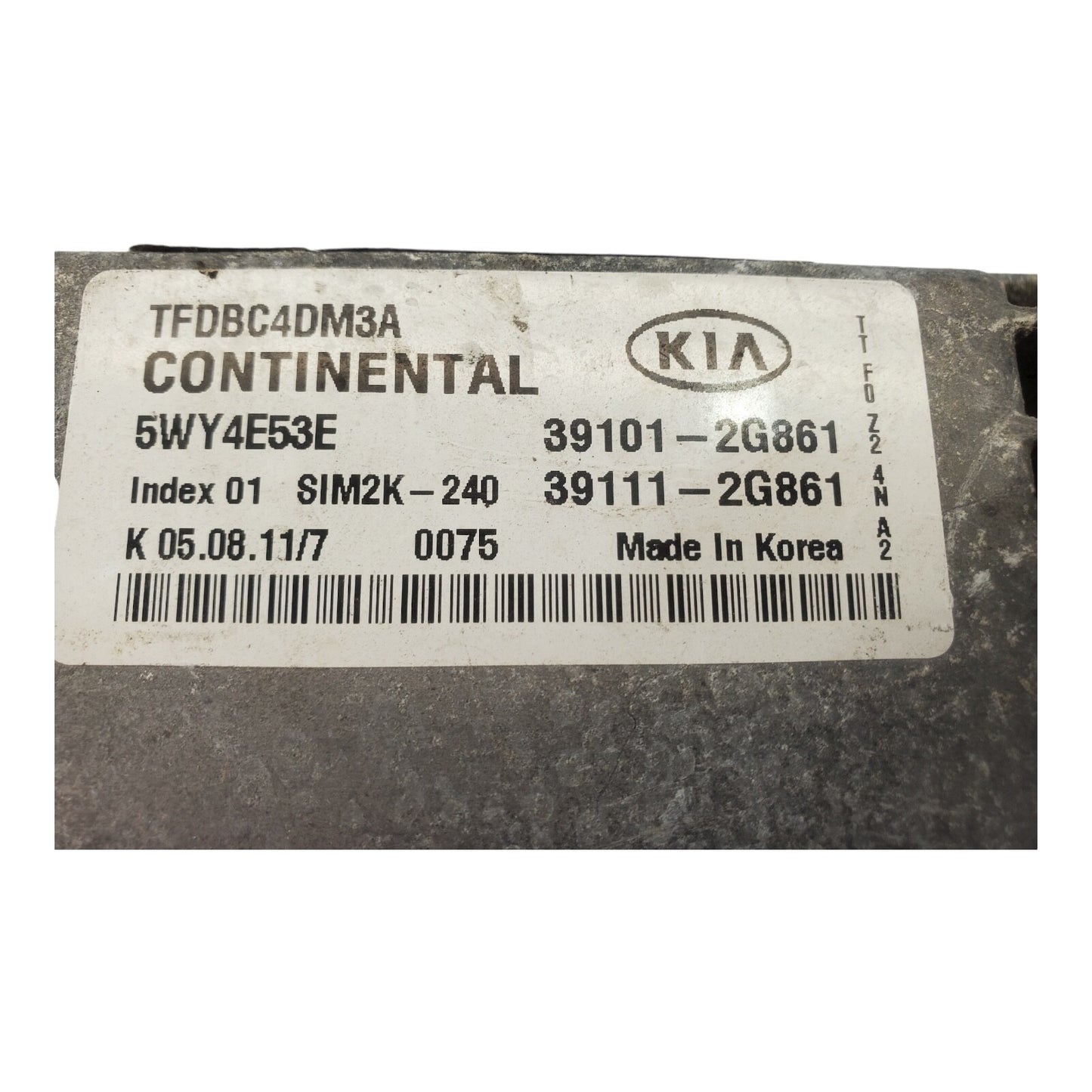 11-13 Kia Optima LX ECM ECU Engine Control Module OEM 39101-2G861