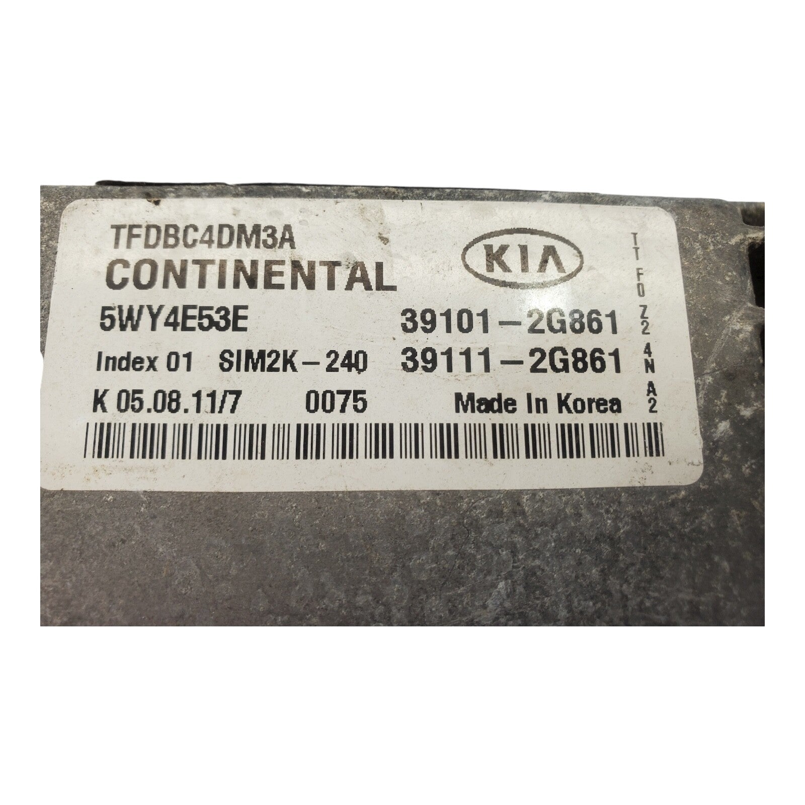 11-13 Kia Optima LX ECM ECU Engine Control Module OEM 39101-2G861