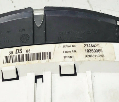 ✅ 06-07 Vue Speedometer Cluster Instrument Panel White Face Gauges Fits GM