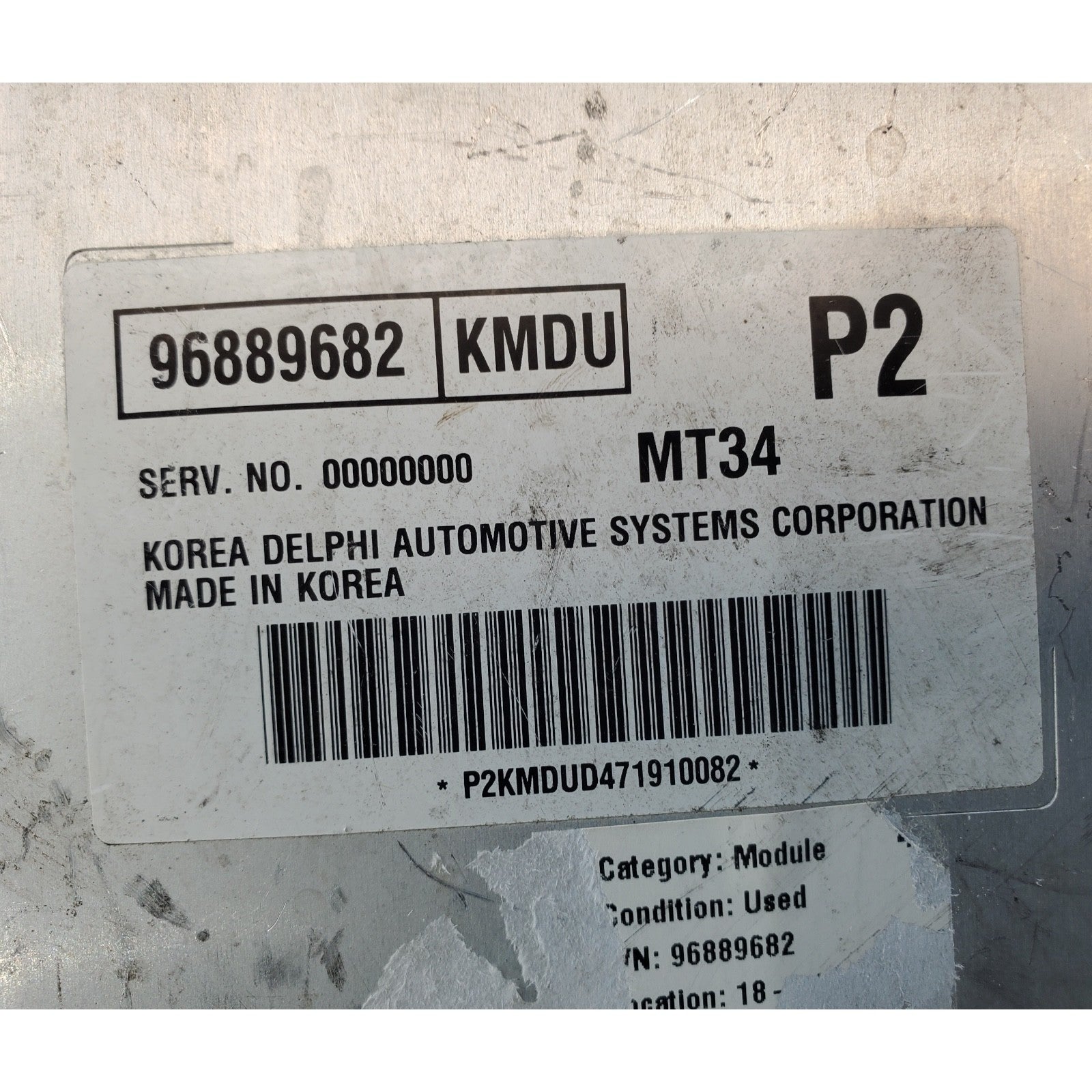 08 Aveo ECM ECU wiring connectors plugs 96889682 KMDU