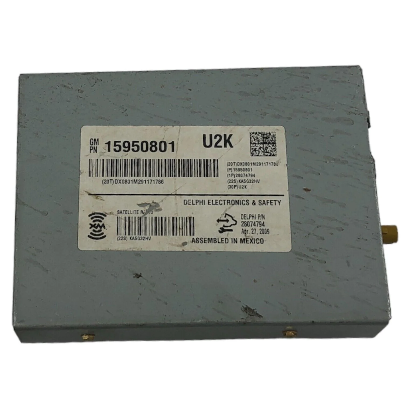 06-16 Cadillac DTS S-Band XM Satellite Digital Receiver Module 15950801
