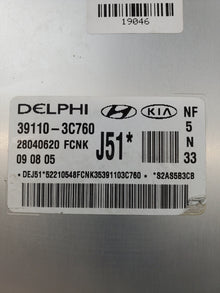 2008 Hyundai Sonata ECU 39110-3C760