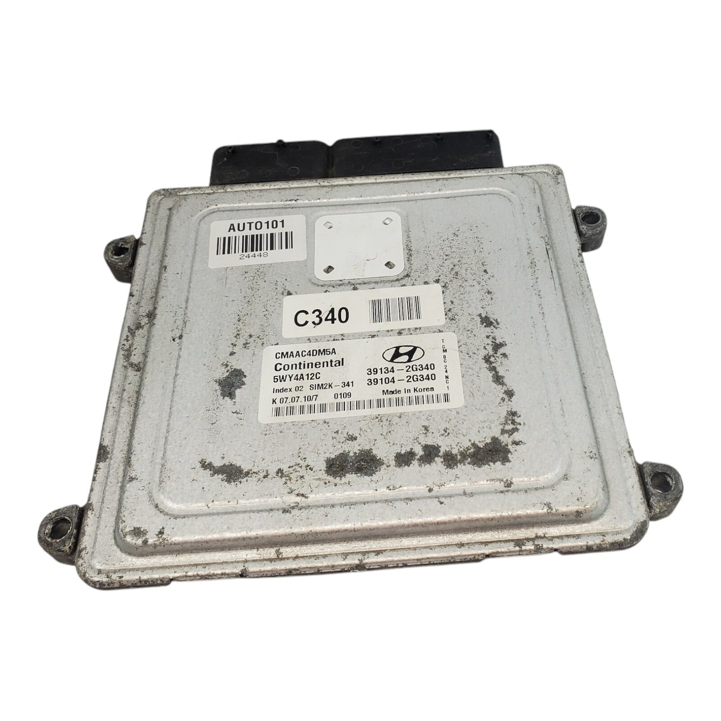 10-12 HYUNDAI SANTAFE ELECTRONIC CONTROL MODULE ECU ECM OEM 39104-2G340