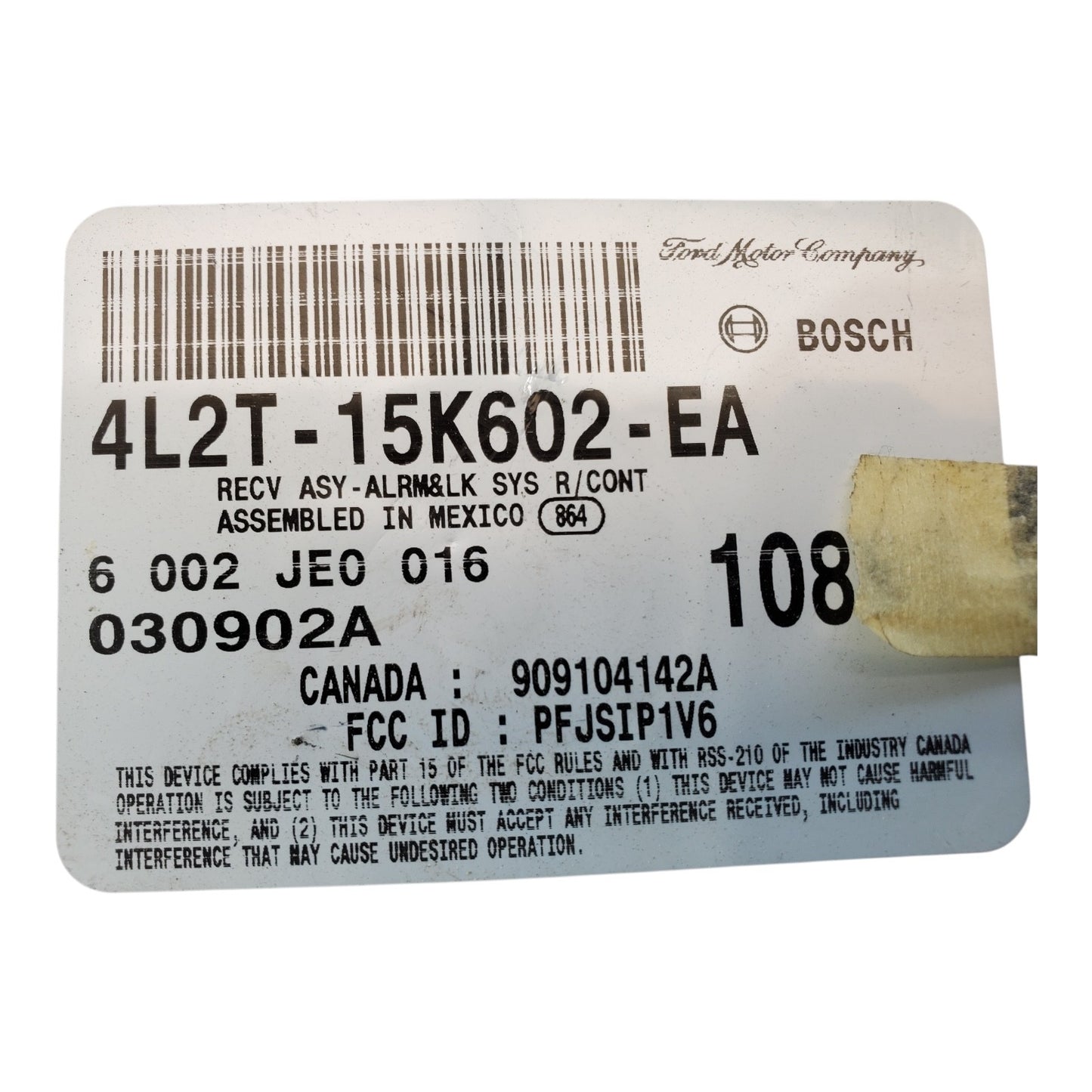 ✅ 04 FORD EXPLORER Keyless Entry Theft Module 4L2T-15K602-EA