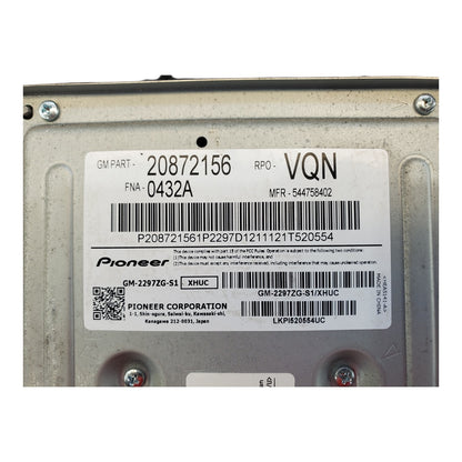 OEM Radio For Equinox Amplifier 20872156