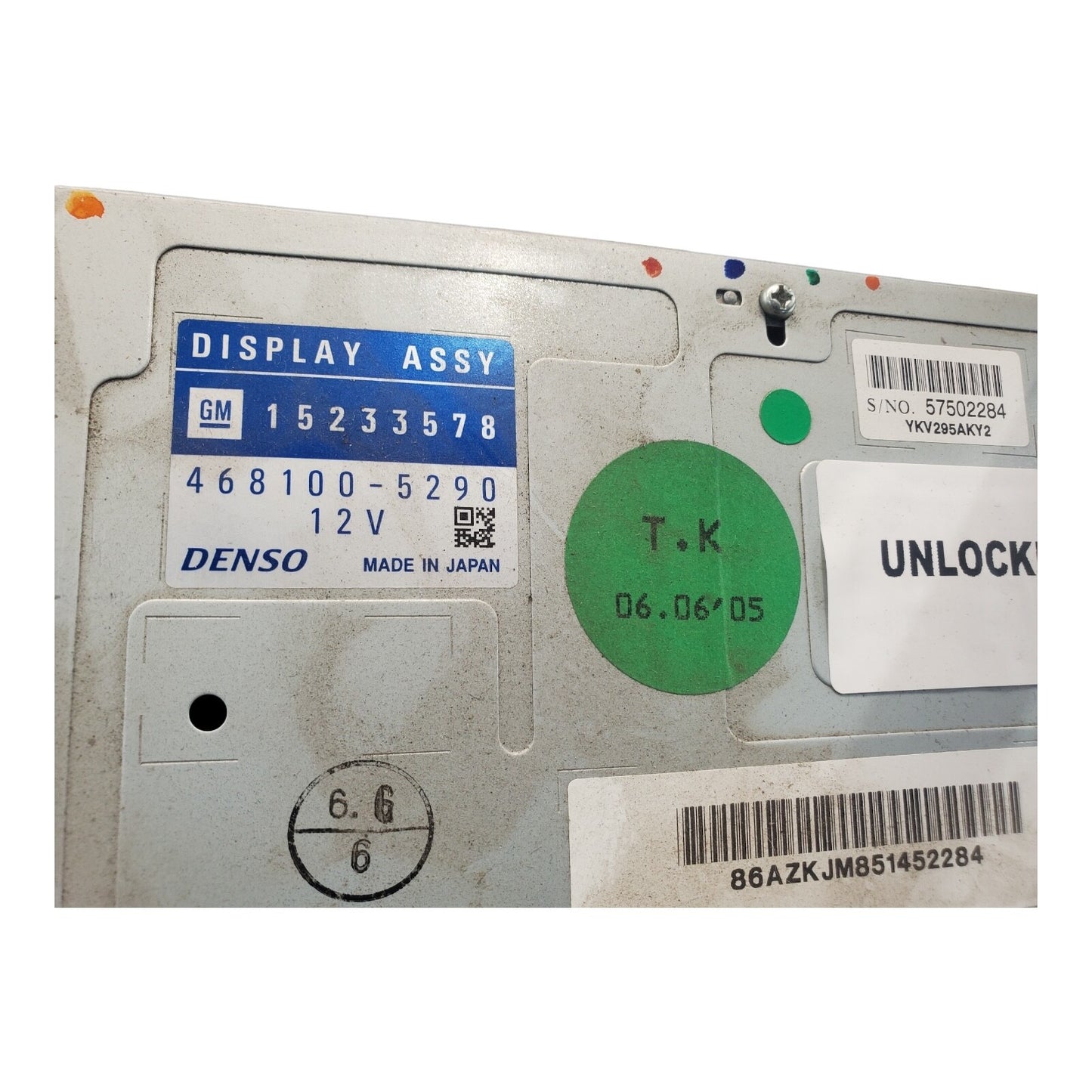 05-07 Cadillac STS Radio Navigation CD DVD Player Receiver  15233578 UNLOCKED