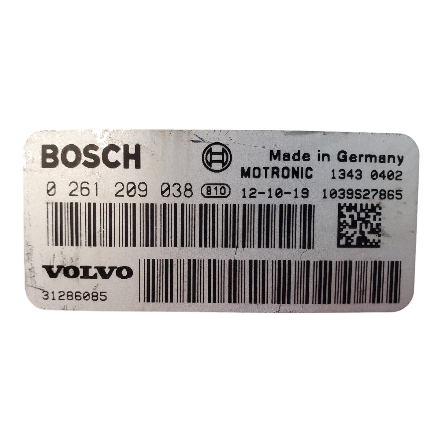Volvo V70 Engine Computer Ecu Pcm Ecm Pcu Oem 0 261 209 038 LPPP6