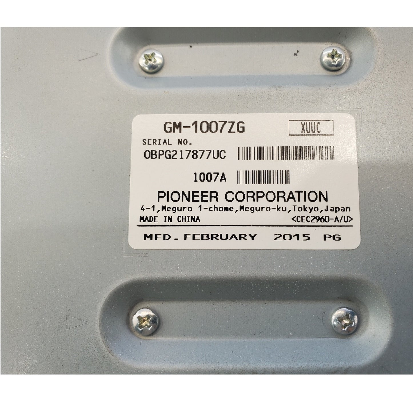 2013-2015 Chevy Cruze Pioneer Radio Amplifier  GM-1007ZG