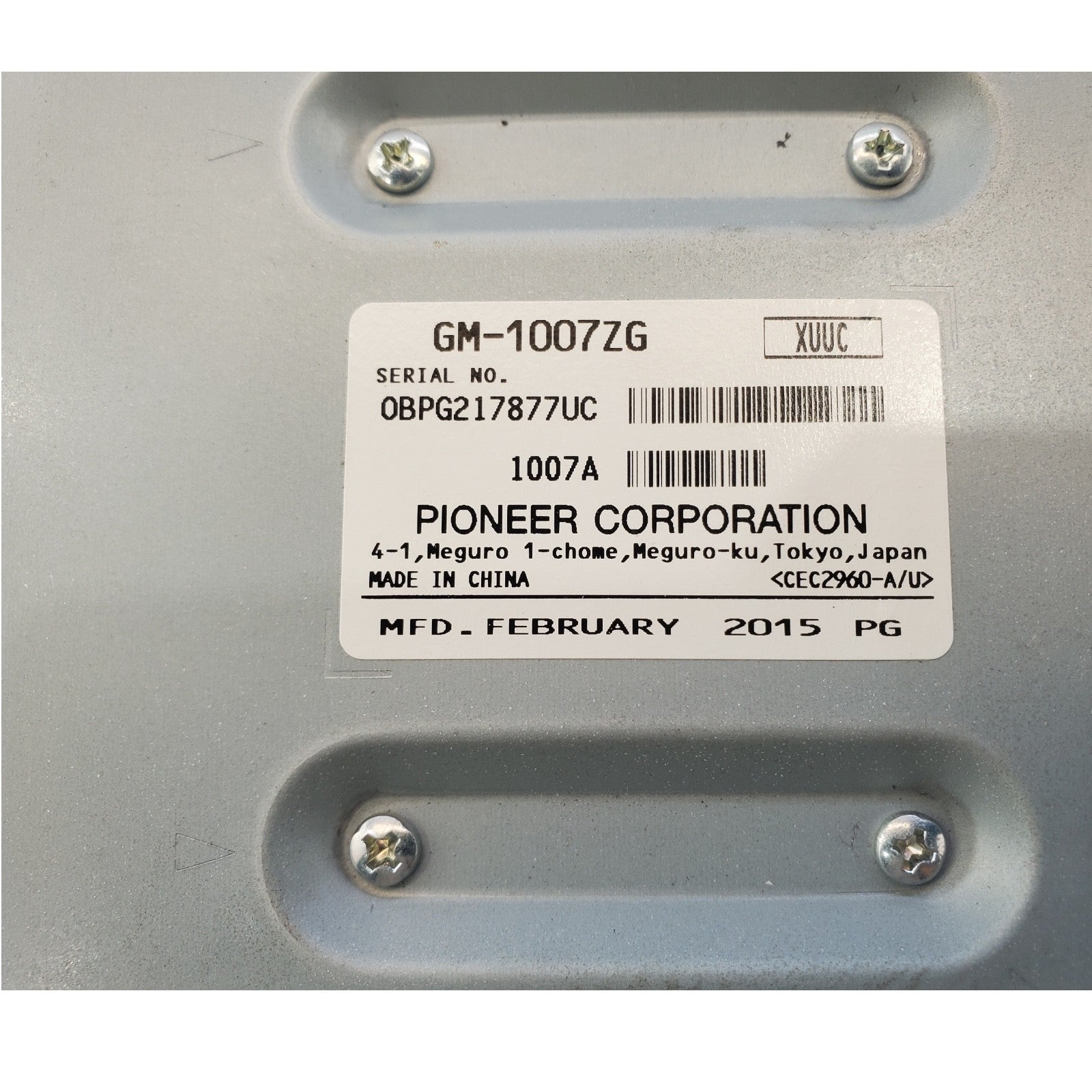 2013-2015 Chevy Cruze Pioneer Radio Amplifier  GM-1007ZG