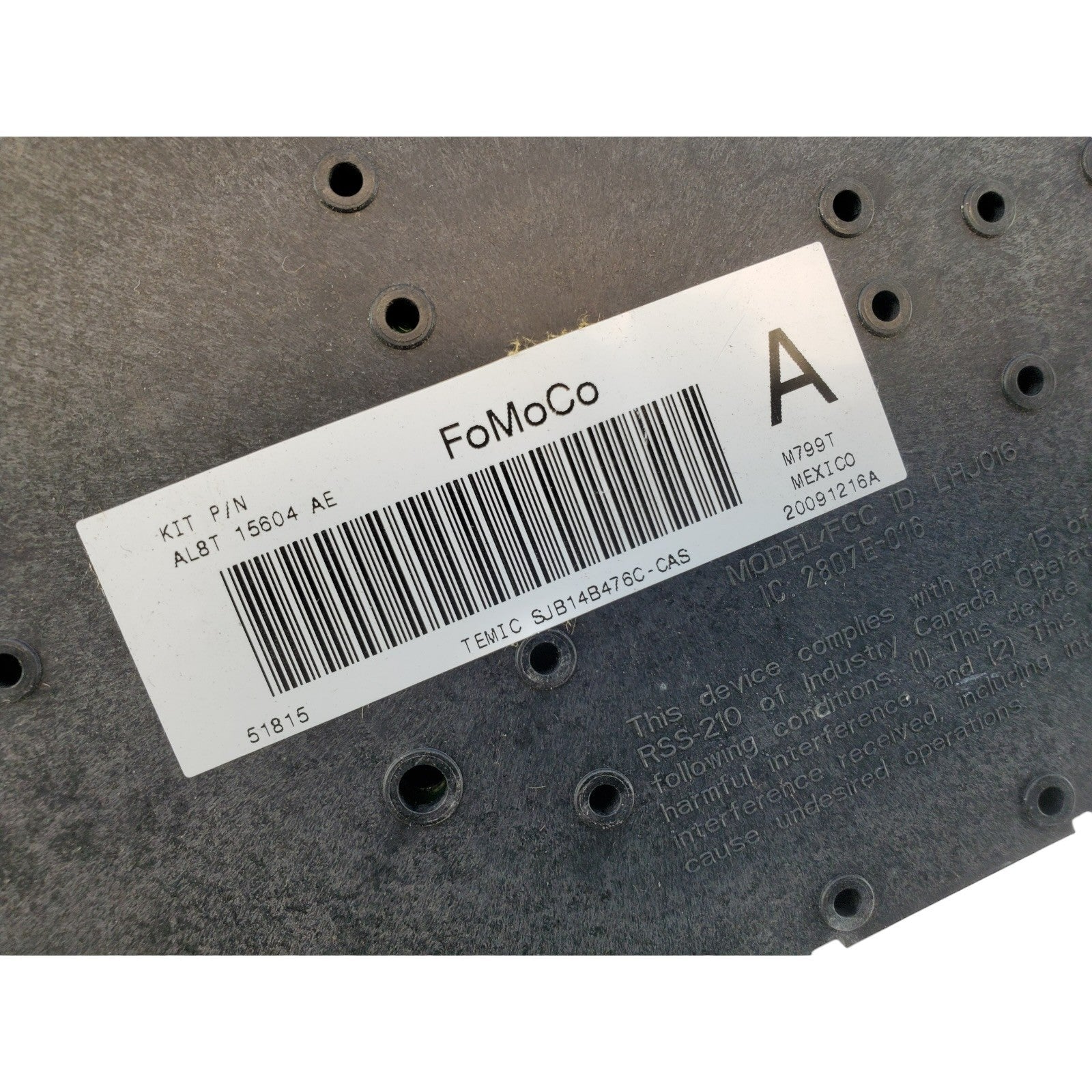 2008-2012 Ford Escape Interior Cabin Fuse Box Used OEM AL8T15604AE