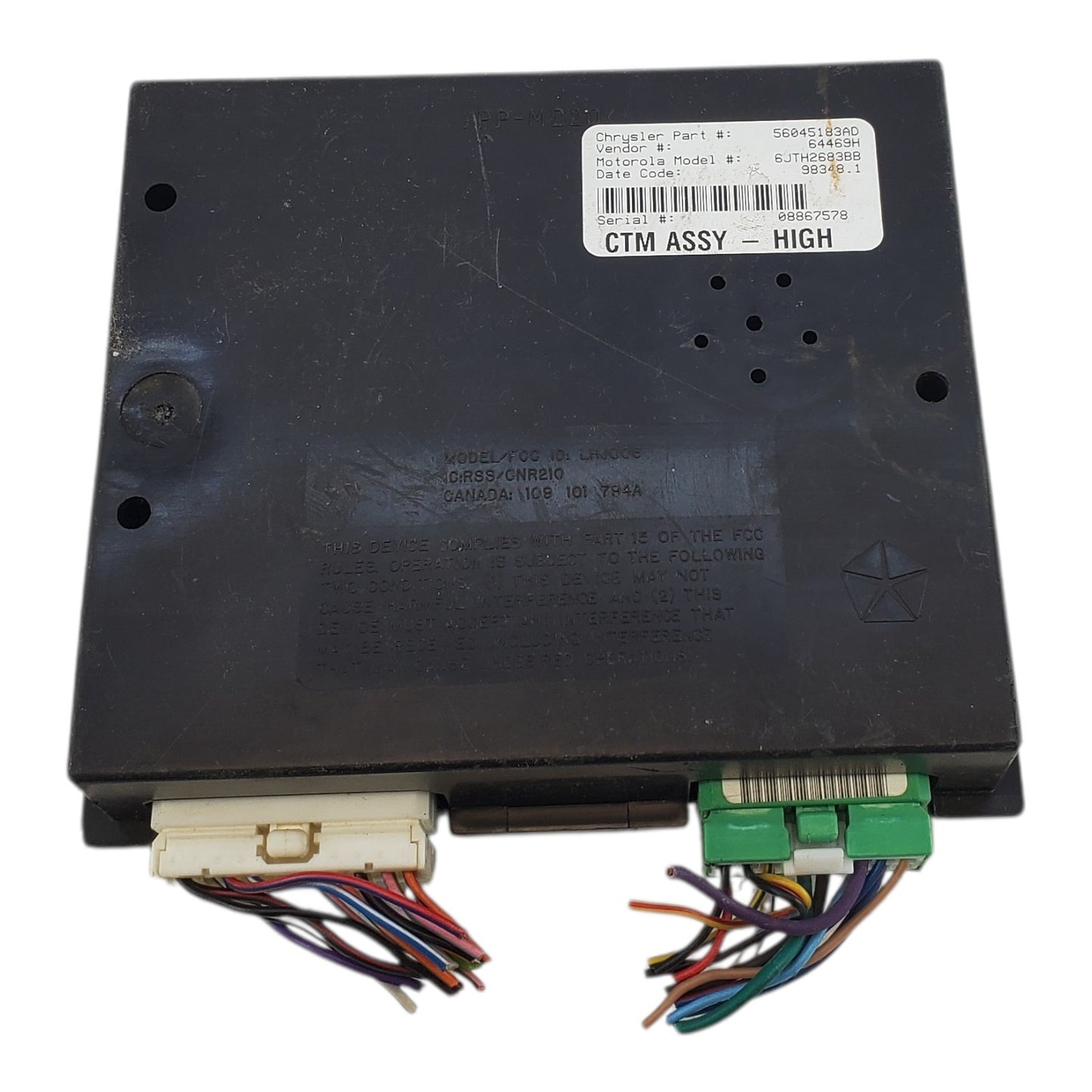 99 Dodge RAM BCM CTM Central Timing Alarm Body Control Module 56045183AD
