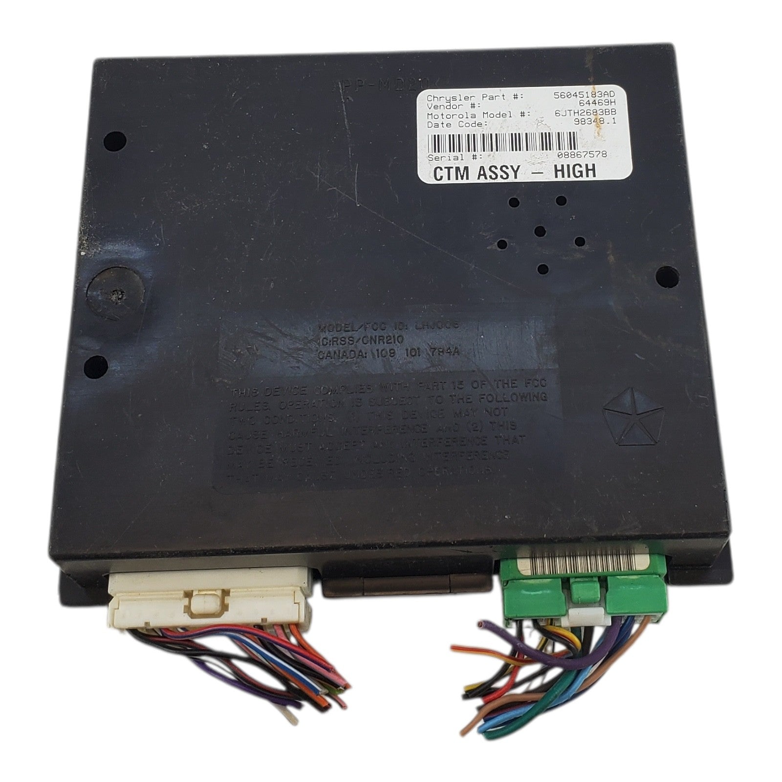 99 Dodge RAM BCM CTM Central Timing Alarm Body Control Module 56045183AD