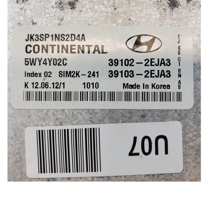 2013 Hyundai Elantra A/T 1.8L ECM ECU Engine Control | 39102-2EJA3