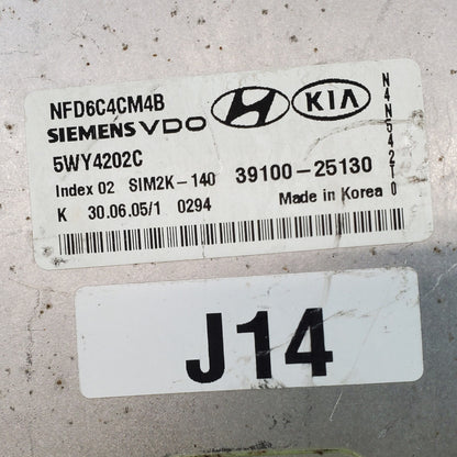 ✅ 06-08 Hyundai Sonata 2.4L Engine Control Module ECM Computer 39100-25130