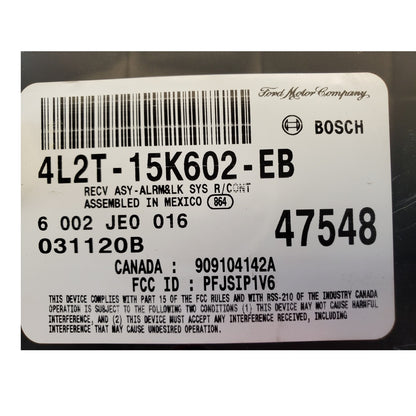02-04 FORD EXPLORER Anti-theft Keyless Entry Module 4L2T-15K602-EB