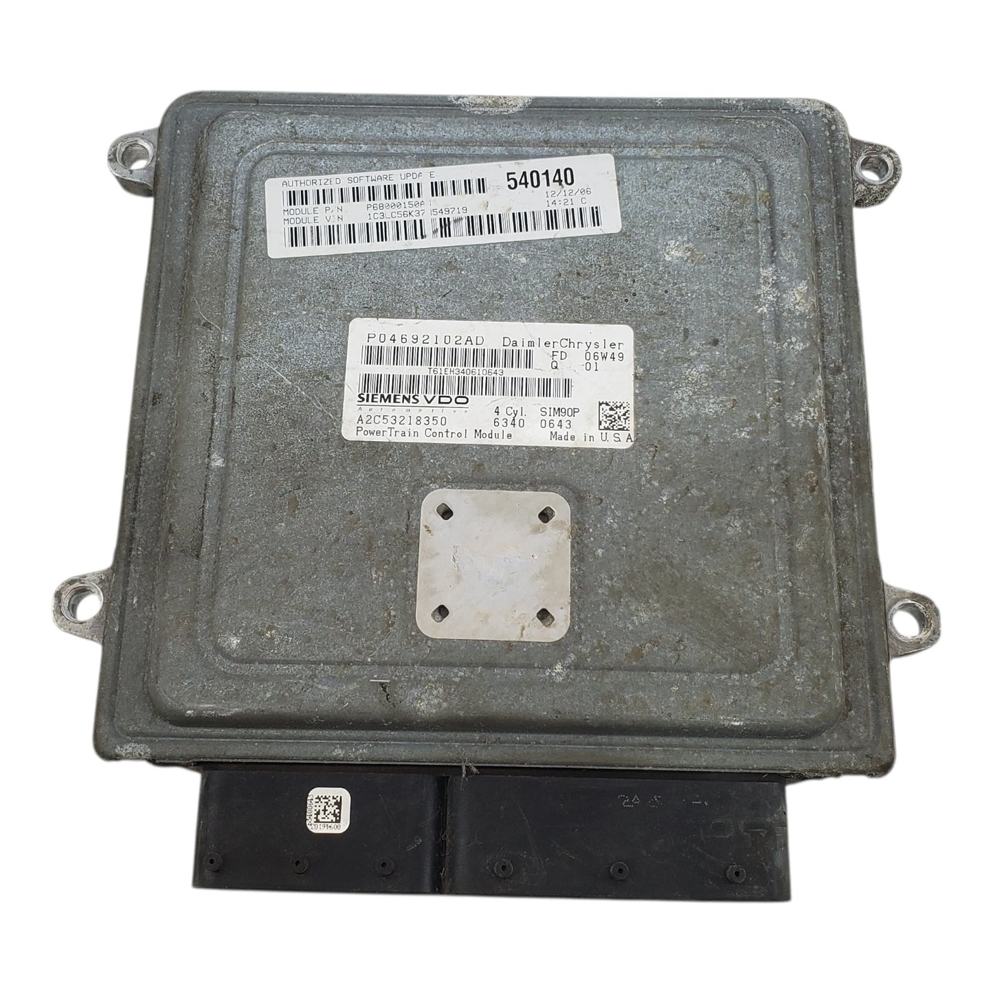 Dodge Avenger Sebring 2.4L ECU Engine Module 2007-2010 68000150AG